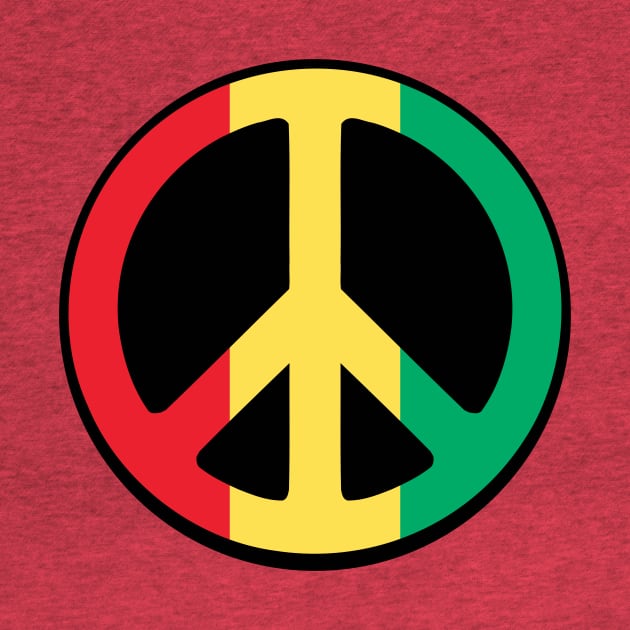 Rasta Peace by LefTEE Designs